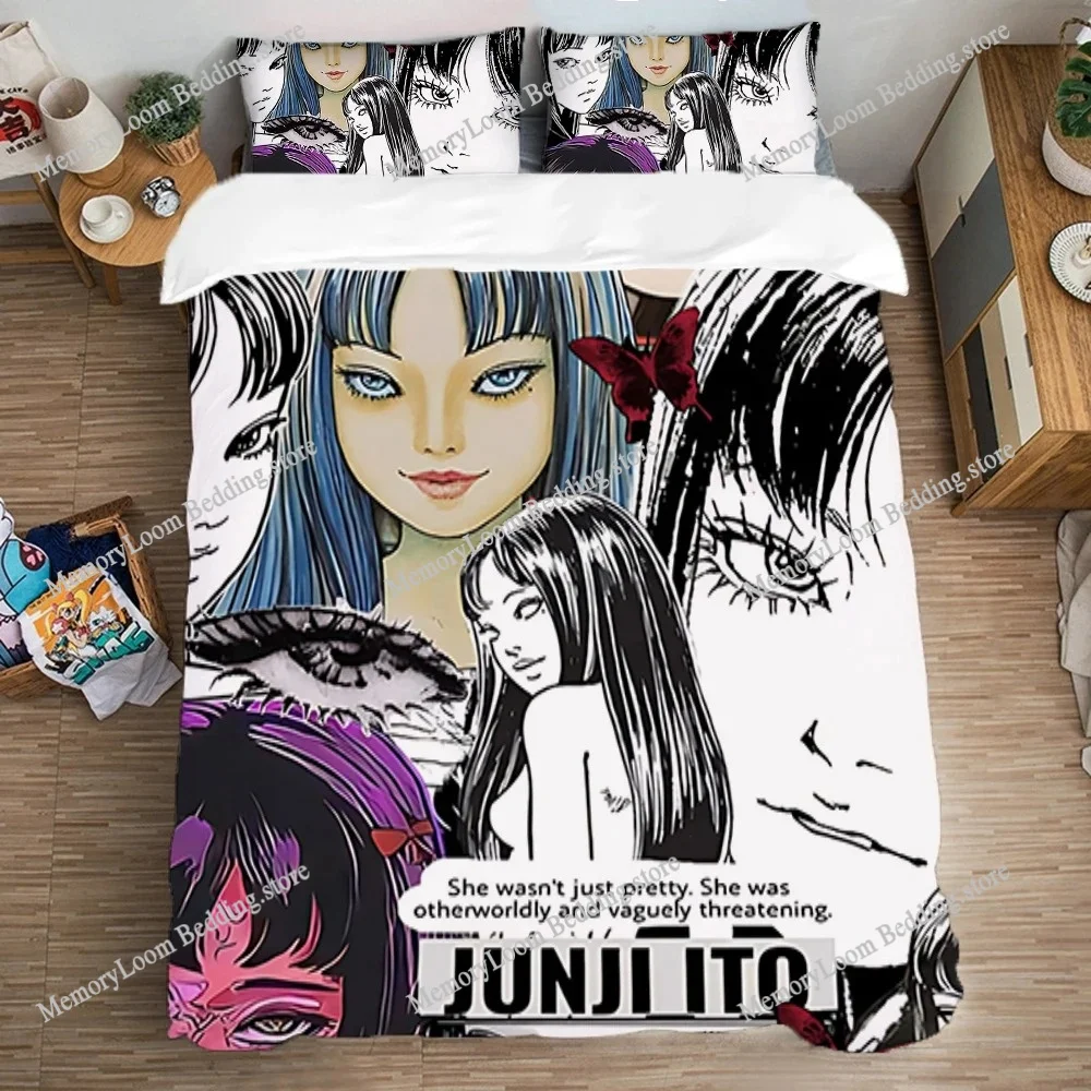 

Duvet Covers Bedding Set Double Size Tomie Bed Linen Sets Fashion Quilt Cover Set Pillowcase Art Comforter Queen Home Textile
