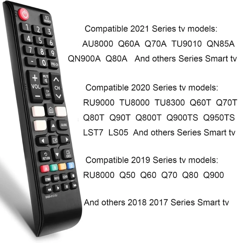 Remote Control BN59-01315J Universal for TV Replacement LCD LED HDTV