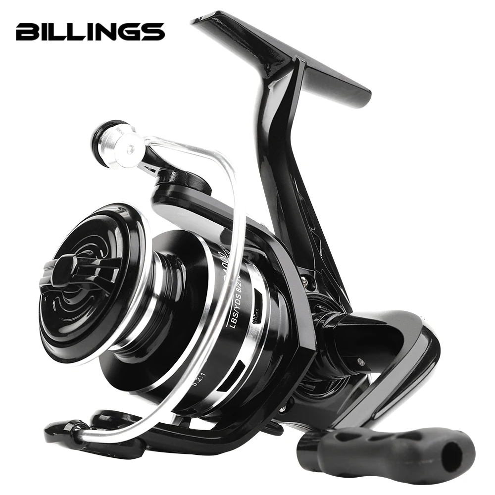 BILLINGS Spinning Reel,AC1000-7000 Series Spinning Fishing Reel,22LB Max Drag With Metal Rocker&Aluminum Spool,5.2:1 Gear Ratio