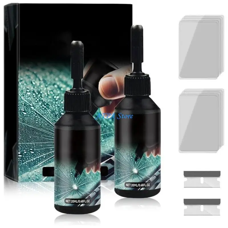

U13C Quick Windshield Repair Suitable For Drivers Fixes Small Cracks In 10 Minutes No Special Skills Required Easy To Use