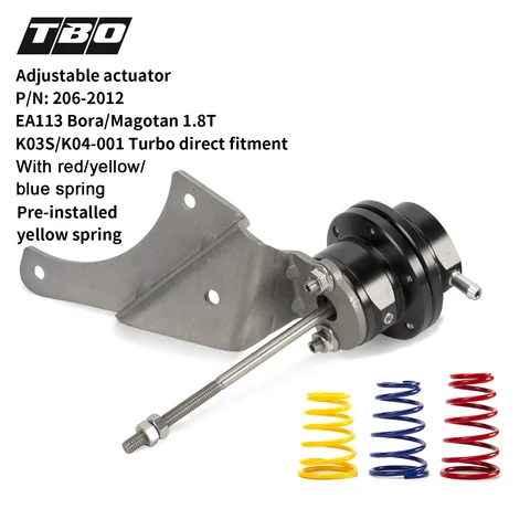 Turbo Wastegate Adjustable Actuator For EA113 Bora/Magotan 1.8TK03S/K04-001 Direct Fitment With Pre-installed Yellow Spring