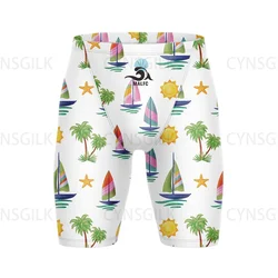 Summer New Swimming Trunks Pool Lycra Beach Surf Diving Pants Men's Swim Jammer Swimsuit Shorts Athletic Training Short Swimwear