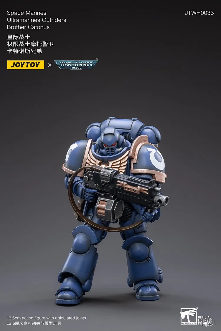 

【TM】JOYTOY Warhammer 40K Scale 1/18 Action Figure Dark Angels Deathwing Knight 3With Power Sword and Storm Shield Model Toy Gift
