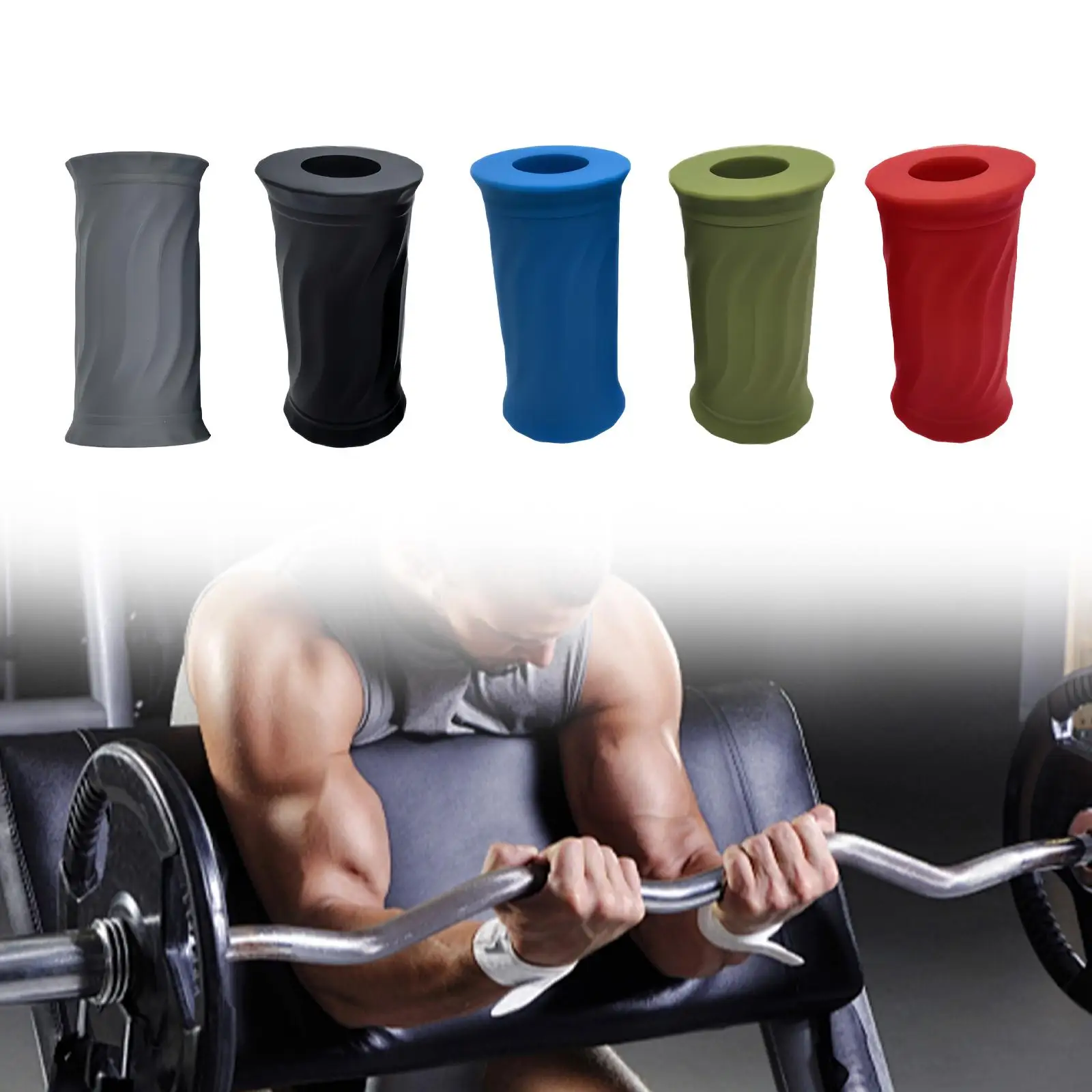 مقبض قضيب الوزن، معدات تدريب اللياقة البدنية، سهلة الاستخدام، مقبض الدمبل