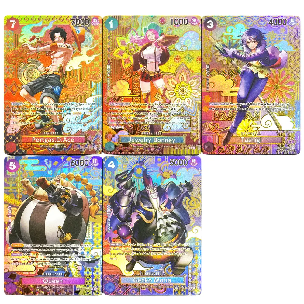 

Коллекционная карта Proxy ONE PIECE Portgas.D.Ace Bonney Tashigi Queen Moria SP TCG Game Collection Card