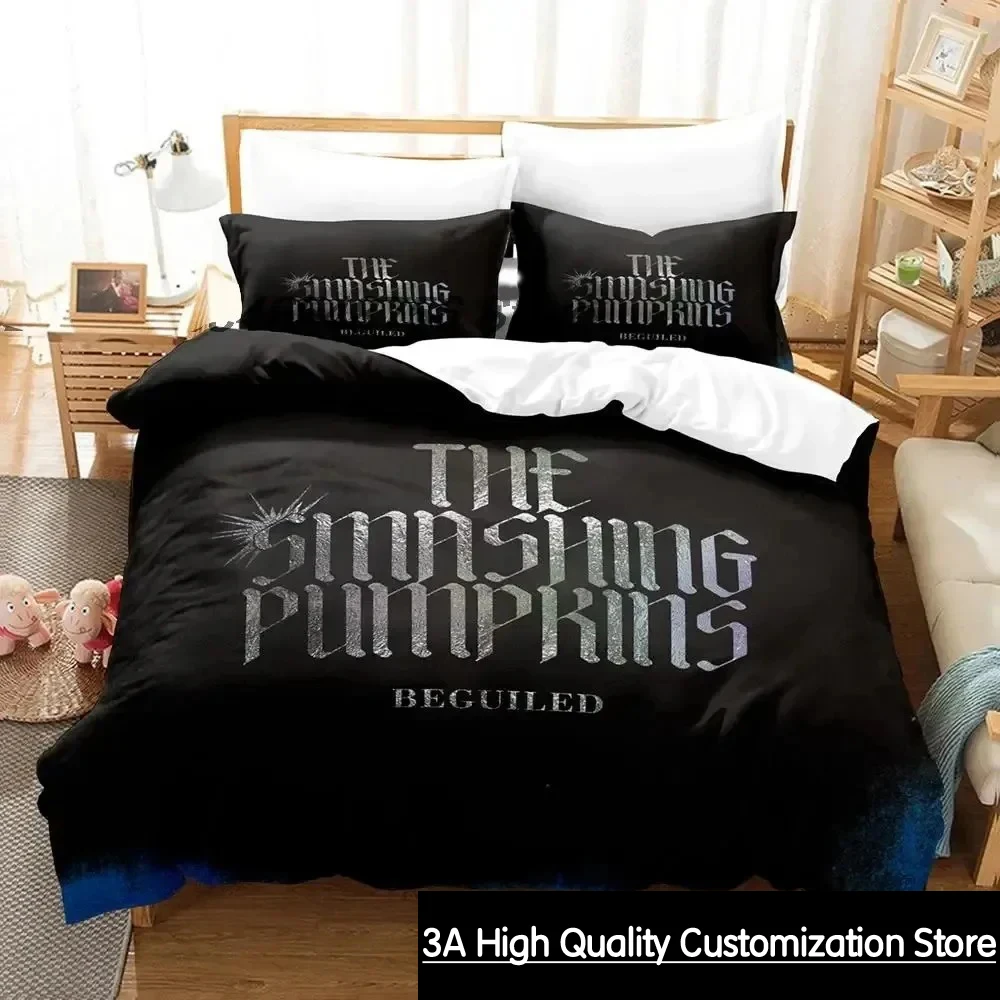 

3D Print The Smashing Pumpkins Bedding Set Boys Girls Twin Queen King Size Duvet Cover Pillowcase Bed boys Adult