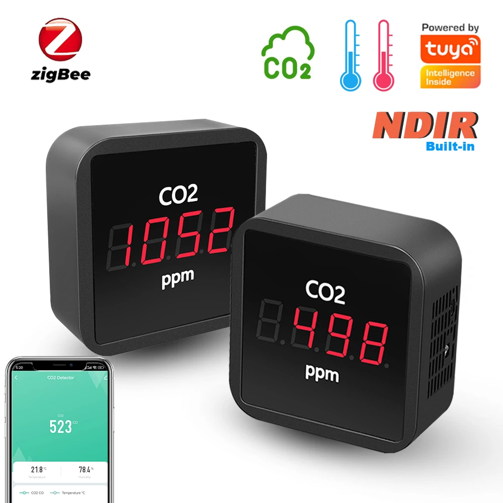 Sensor Co2 Zigbee Review: How This Tuya NDIR Device Transformed My Home Air Quality Monitoring