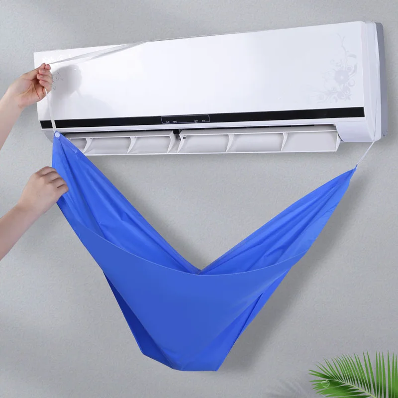 Air Conditioner Cleaning Cover Brushes Filter Net Waterproof Air Conditioner Cleaning Dust Protection Cleaning Cover Bag Tools