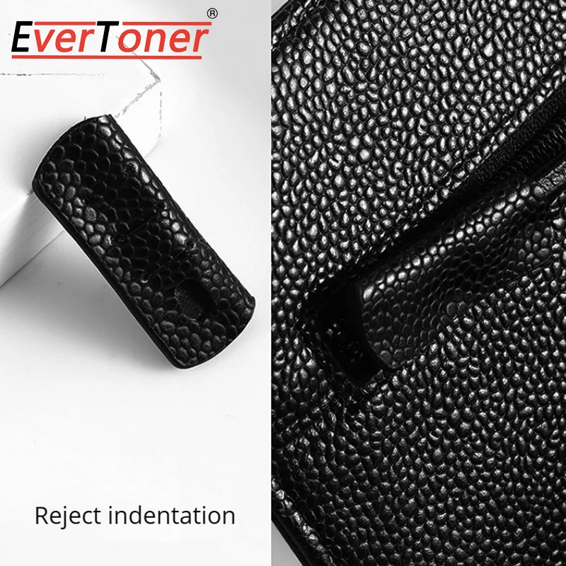 EverToner Anti-indentation Zipper Cover Anti-scratch Genuine Leather Protective Cover Anti-wear Case Accessories