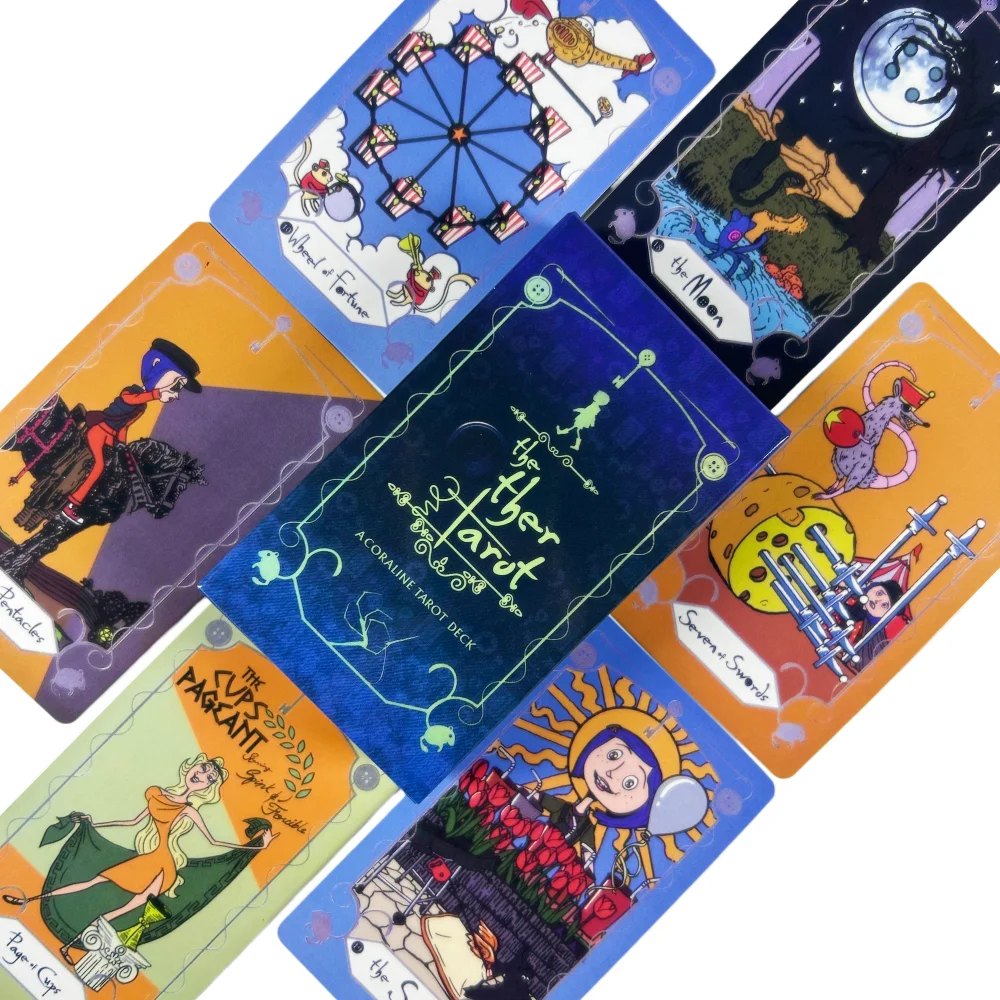 

Other Tarot Cards 78 Pcs Tarot Deck The Key That Opens The Door To The Coraline World 10.3*6cm Board Game Oracle Deck