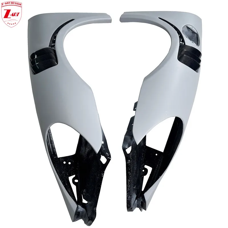 

Z-ART 2005-2008 987 GT2 RS Front Fender For Porsche Boxster 987 Louver Fender for 987.1 Vented Front Wing for Cayman Prefacelift