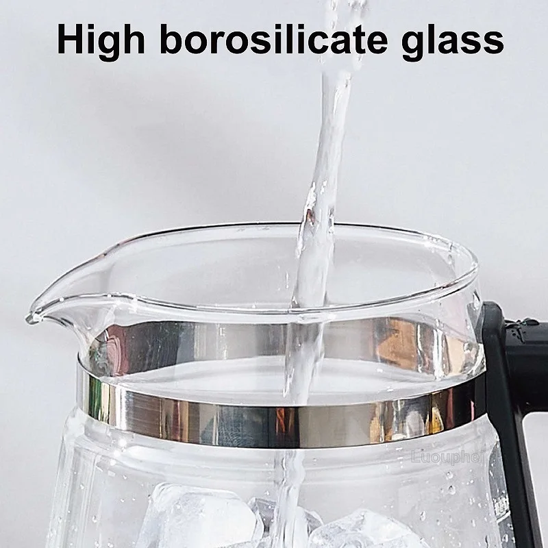 1200 مللي ماكينة صنع الشاي بوير الشاي الأخضر الزجاج البخار إبريق الشاي العزل التلقائي وعاء صحي صغير غلاية كهربائية منزلية 220 فولت