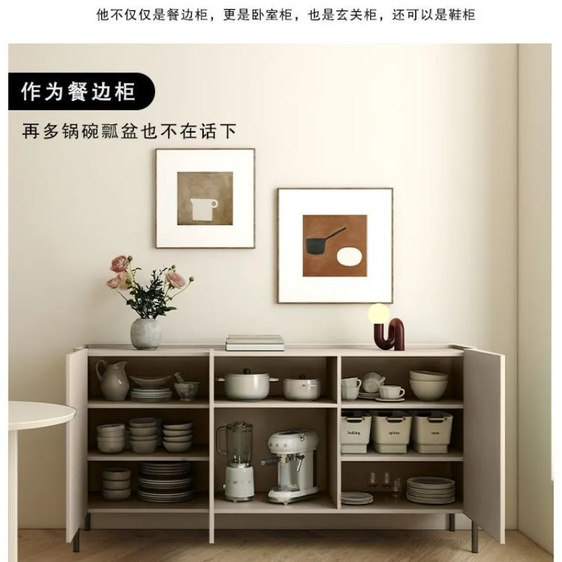 Edge cabinet Italian minimalist tea cabinet custom Nordic multi-function corner cabinet modern simple living room locker