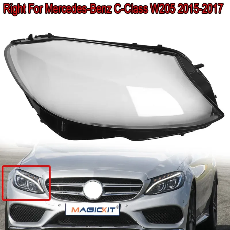 

Крышка для правой фары MagicKit 1X для Benz W205 C180 C200 C260L C280 C300 2015-2017