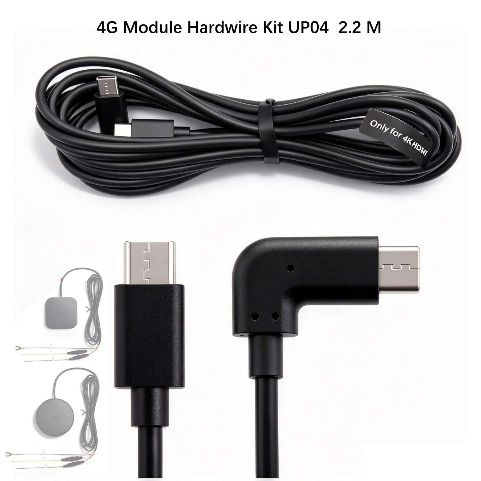 für 70mai 4G-Modul, Hardwire-Kit, Kabellänge: 2,2 m (Type-C-Kabel), erweiterte Version.