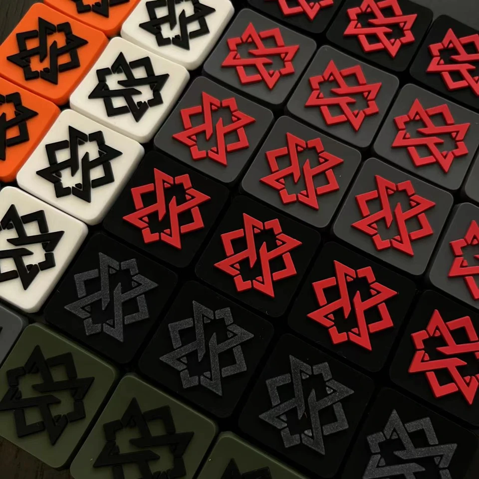 Mini 3D PVC LOGO Patch Luminous Square Tactical Badge DIY Appliques Armband Decorate