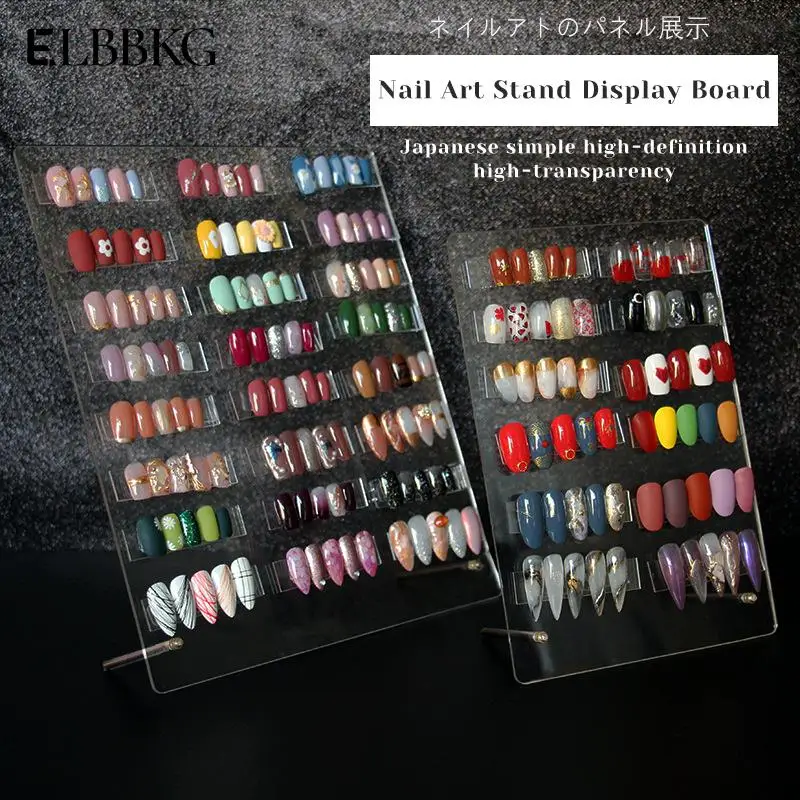 False Nail Tips Dedicated Painting Show Model Nail Display Board Acrylic Nail Gel Polish Varnish Color Display Card Book Chart