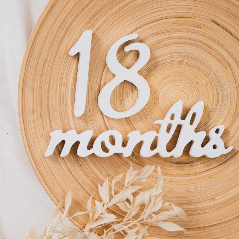 Baby Milestone Number Monthly Memorial Cards Props For The Newborn Photo Shoot Baby Photo Accessories Anniversary Of Growing UP