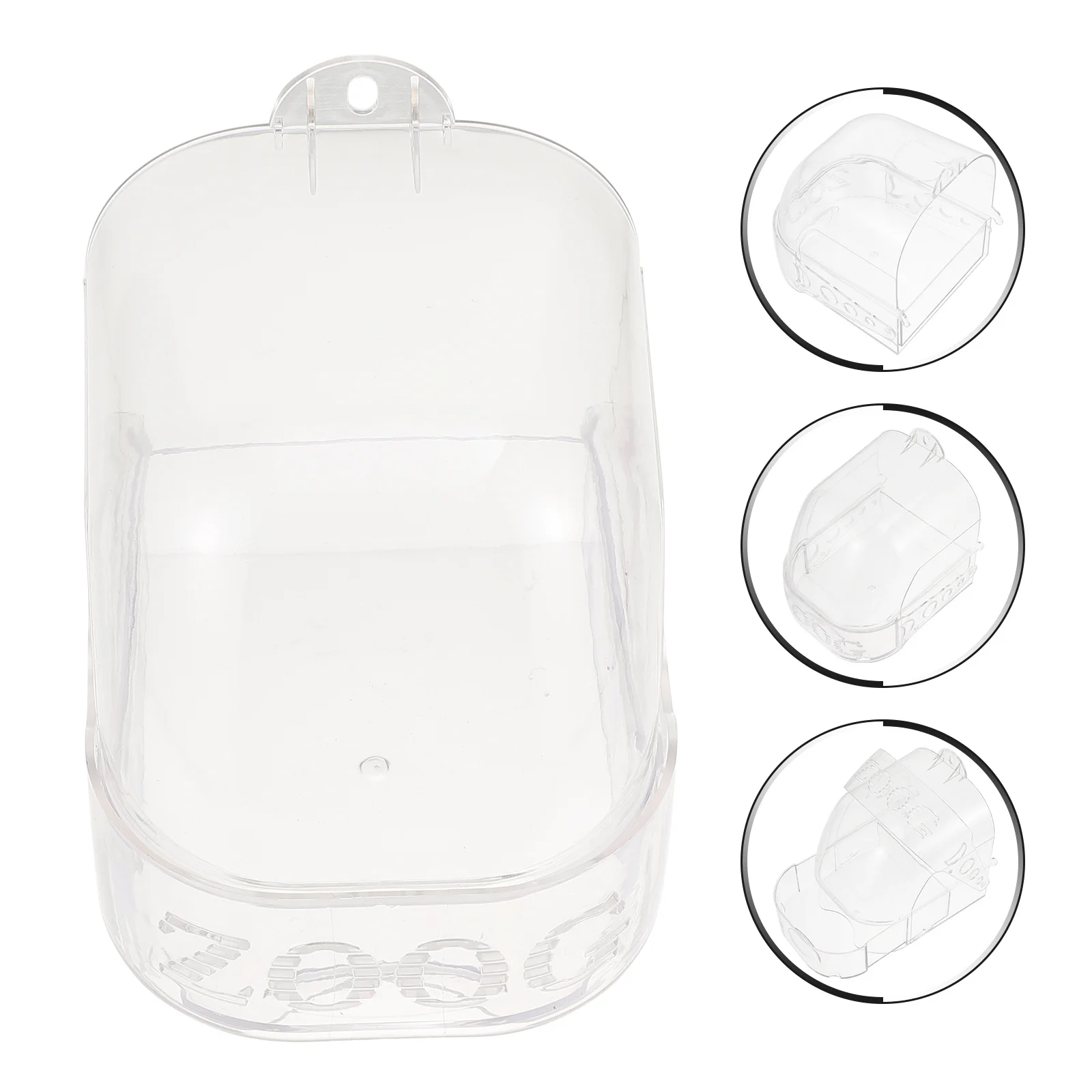 

1Pcs Bird Shower Box Hanging Type Bath Tub for Parrot Medium Birds Cage Outer Bathing Basin Pet Bird Shower Parrot Bathtub