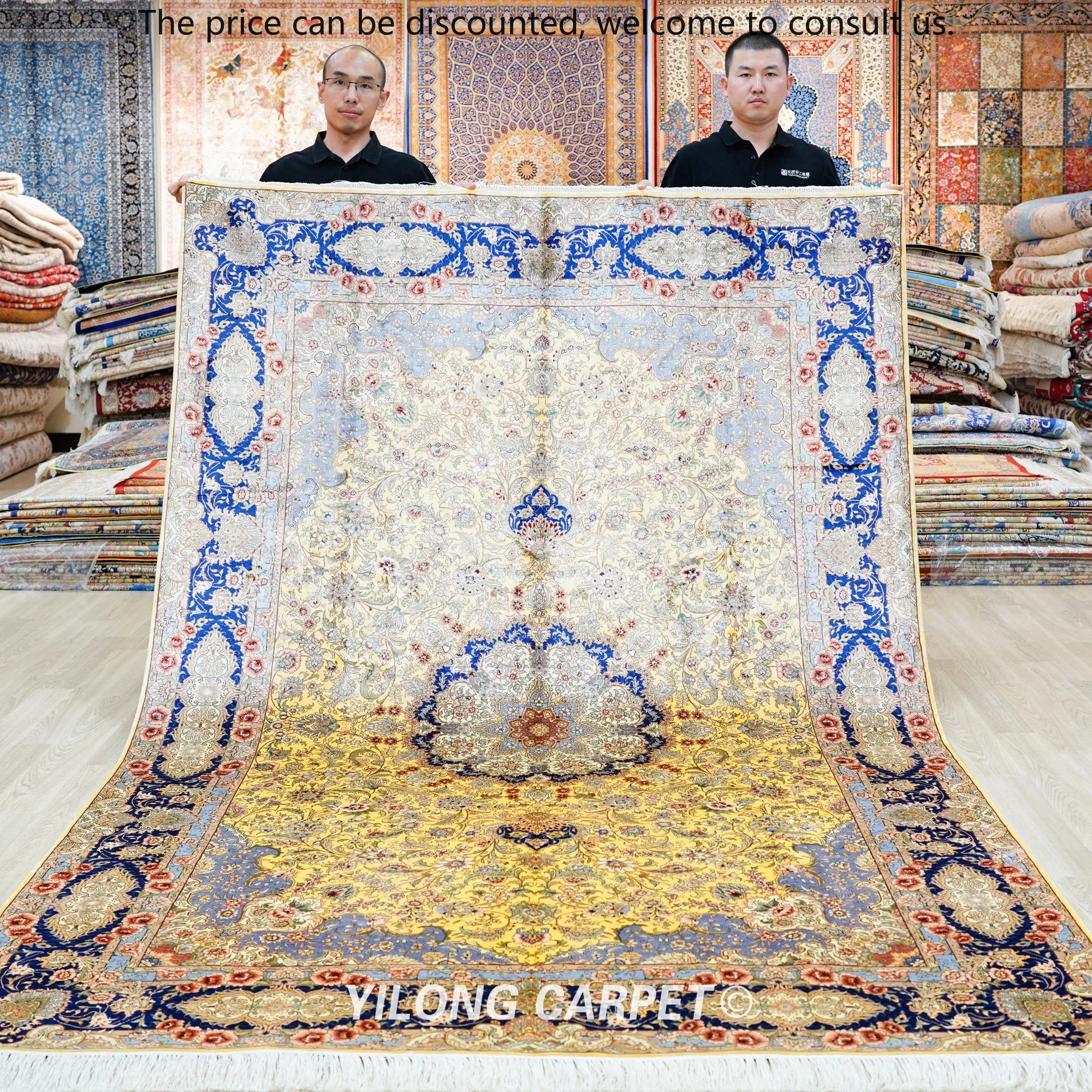 

183x274cm Persian Floral Ottoman London Natural Turkish Rugs Handmade Istanbul Silk Carpet