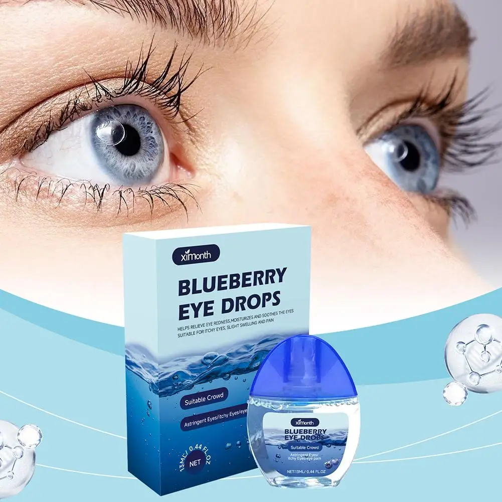 

Blueberry Eye Drops Eye Support Supplement Relieve Lasting Eye Energizing Drops Eyes Relief Dry Fast Revitalize Long Lubricant