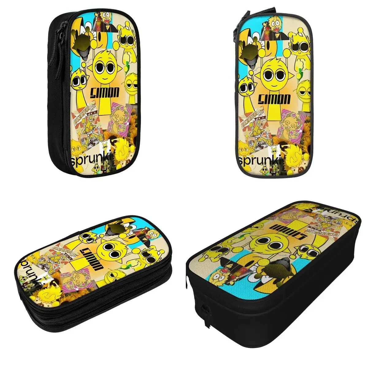 

Sprunki Incredibox Pencil Case Pencilcases Pen Box for Girl Boy Large Storage Bags Students School Cosmetic Stationery