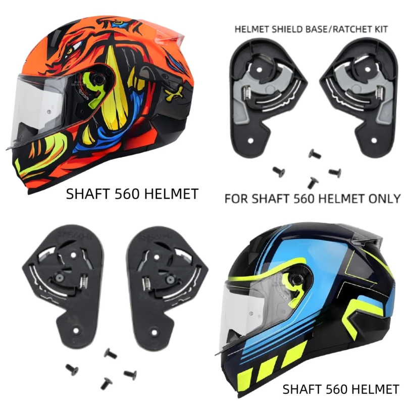 

2PCSFor SHAFT 560 Pivot Kit Helmet Base Special Base Pin Lock Sun Visor Accessories Helmet Replacement Accessories