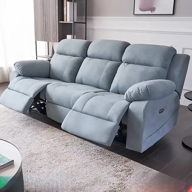 أريكة كرسي كهربائية زرقاء بسيطة، متعددة الوظائف، أريكة كرسي كهربائية كبيرة الحجم، أثاث Woonkamerbanken #2
