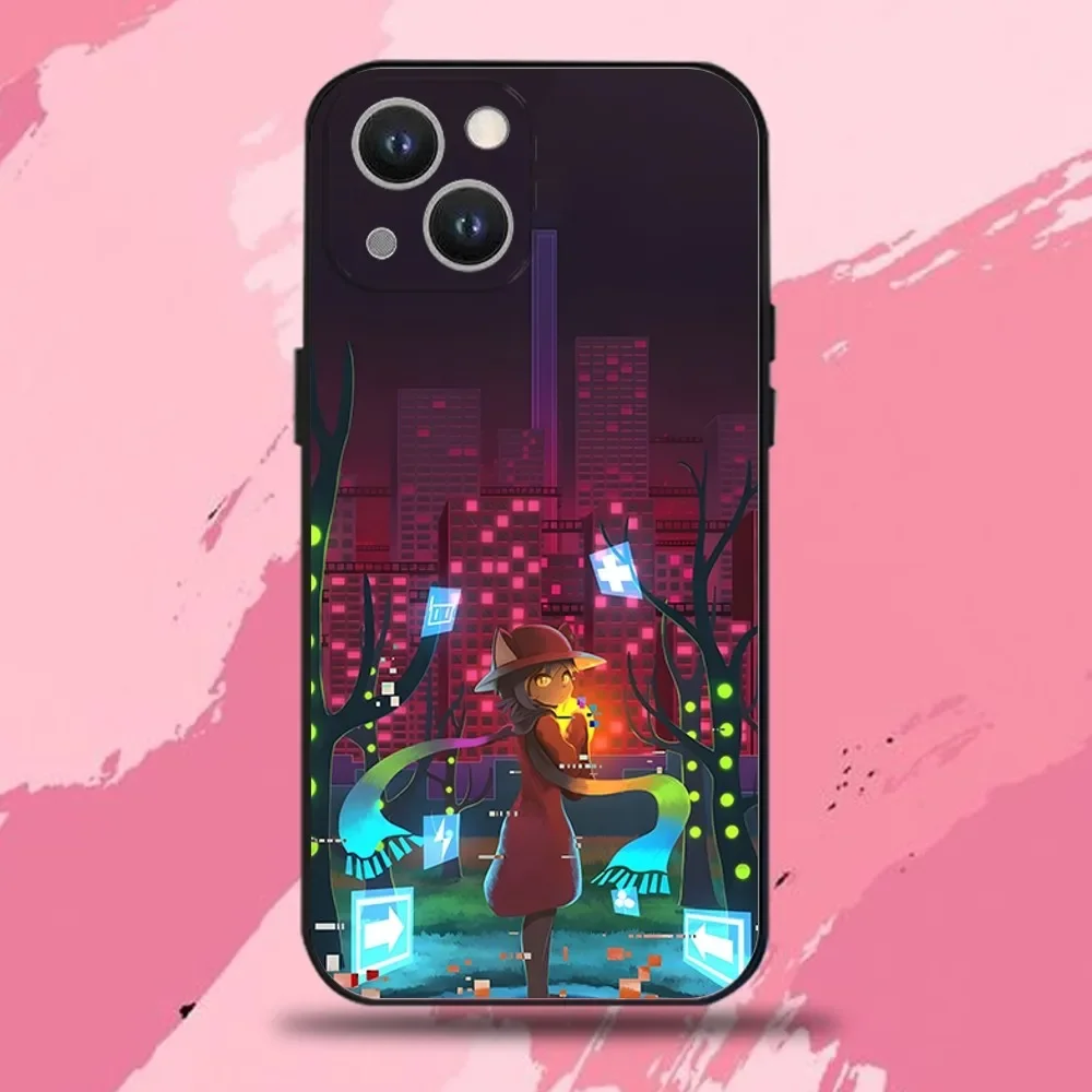 Game One Shot Niko  Phone Case For iPhone 16,15,14,13,12,11 Plus,Pro Max,XS,X,XR,SE,Mini,8,7,Soft Silicone Black Cover - view 2