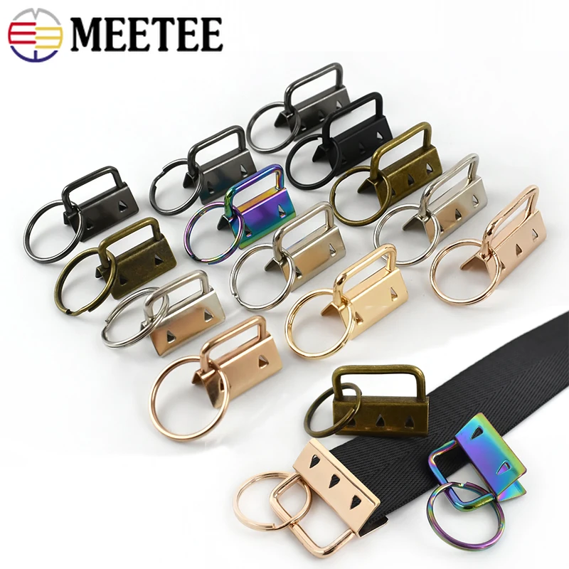 

10/20Pcs 20/26/32mm Metal Tail Clip for Keychain Wallet Split Ring Buckle Belt Bag Webbing Decor End Clips Hardware Accessories