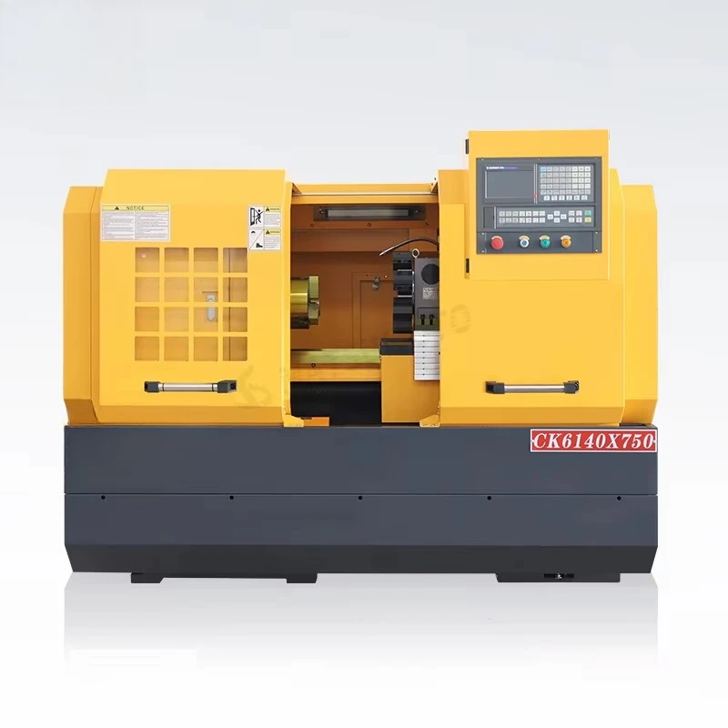 Factory Sale CK6140/6150 CNC Lathe Machine with Automatic Bar Feeder Flat Bed CNC Lathe