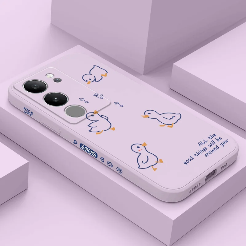 

Happy Music Duck Phone Case For VIVO V50 V40 V30 V29 V29E V27 V27E V25 V25E V23 V23E V21 V20 Y20 Y12 Y21 Y22 Pro 4G 5G Cover