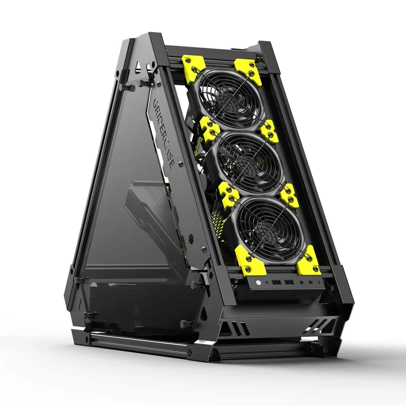 V1D Aluminum Alloy Computer Open Chassis Cooling Support ATX/MATX/ITX Motherboard Gaming Building PC