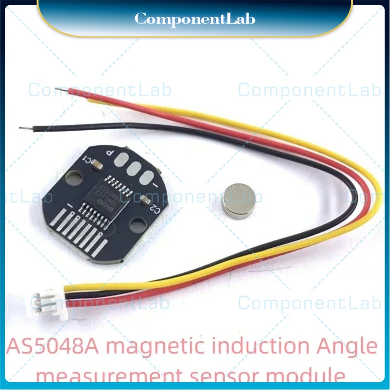 New original AS5048A magnetic encoder 14bit high precision magnetic induction Angle measurement sensor module feeding magnet