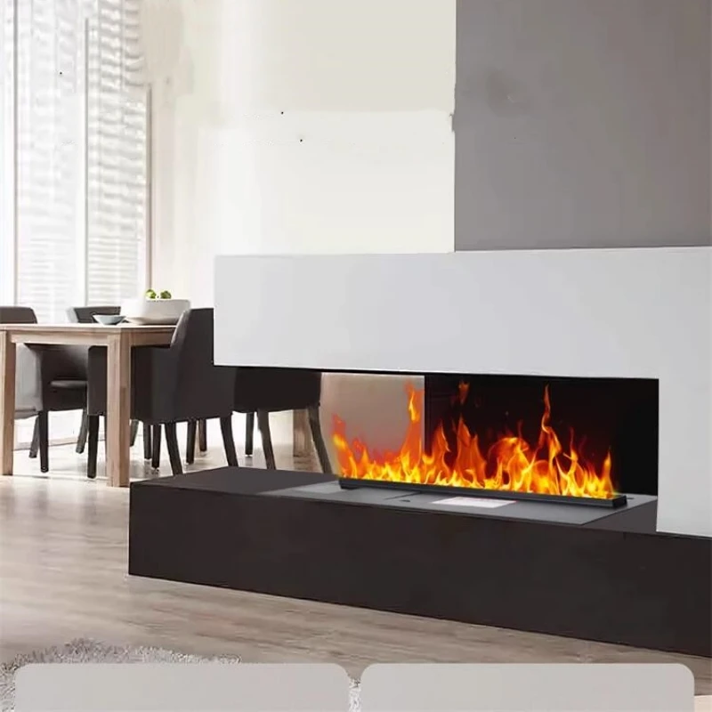 5 year warranty  tuya wifi water atomized mist fog electric 3d fireplace vapor 120cm flame color