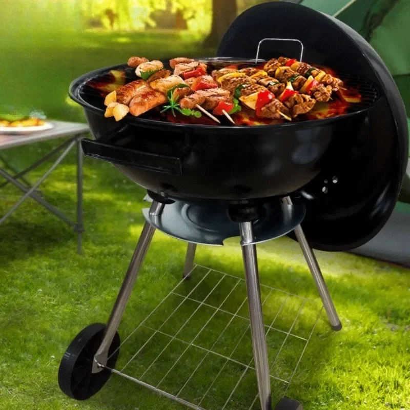 

Convenient Picnic Camping Grill Household Removable Stable Charcoal Barbecue Grill Outdoor Portable Camp Cooking Supplies