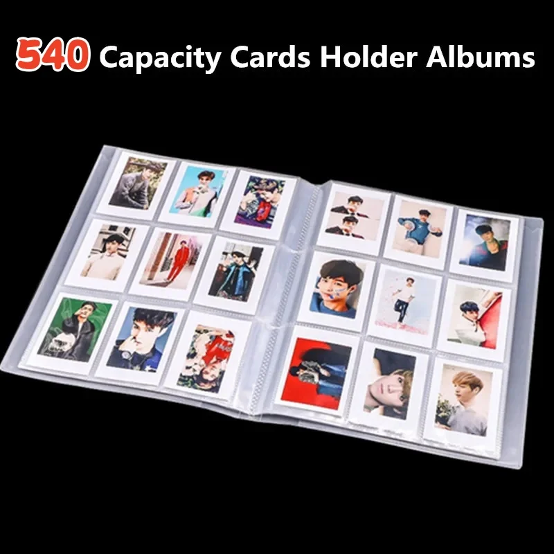 540 Capacity Cards Holder Albums 6.5*9cm Star Celebrity Collect Book Board Game Postcard Holder Photocard Photo Album DIY Binder