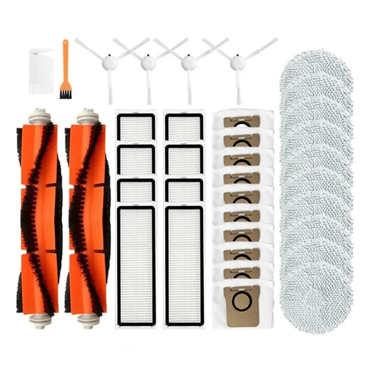 

For Dreame Bot L20 Ultra / X20 Pro Robot Vacuum Cleaner Parts Main Side Brush Hepa Filter Mop Cloth Rag Dust Bags