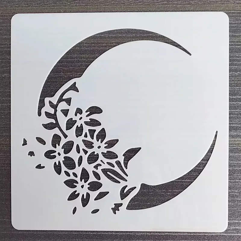 13*13Cm Moon Template DIY Layering Stencils Wall Painting Scrapbook Coloring Embossing Album Decorative Card Templat