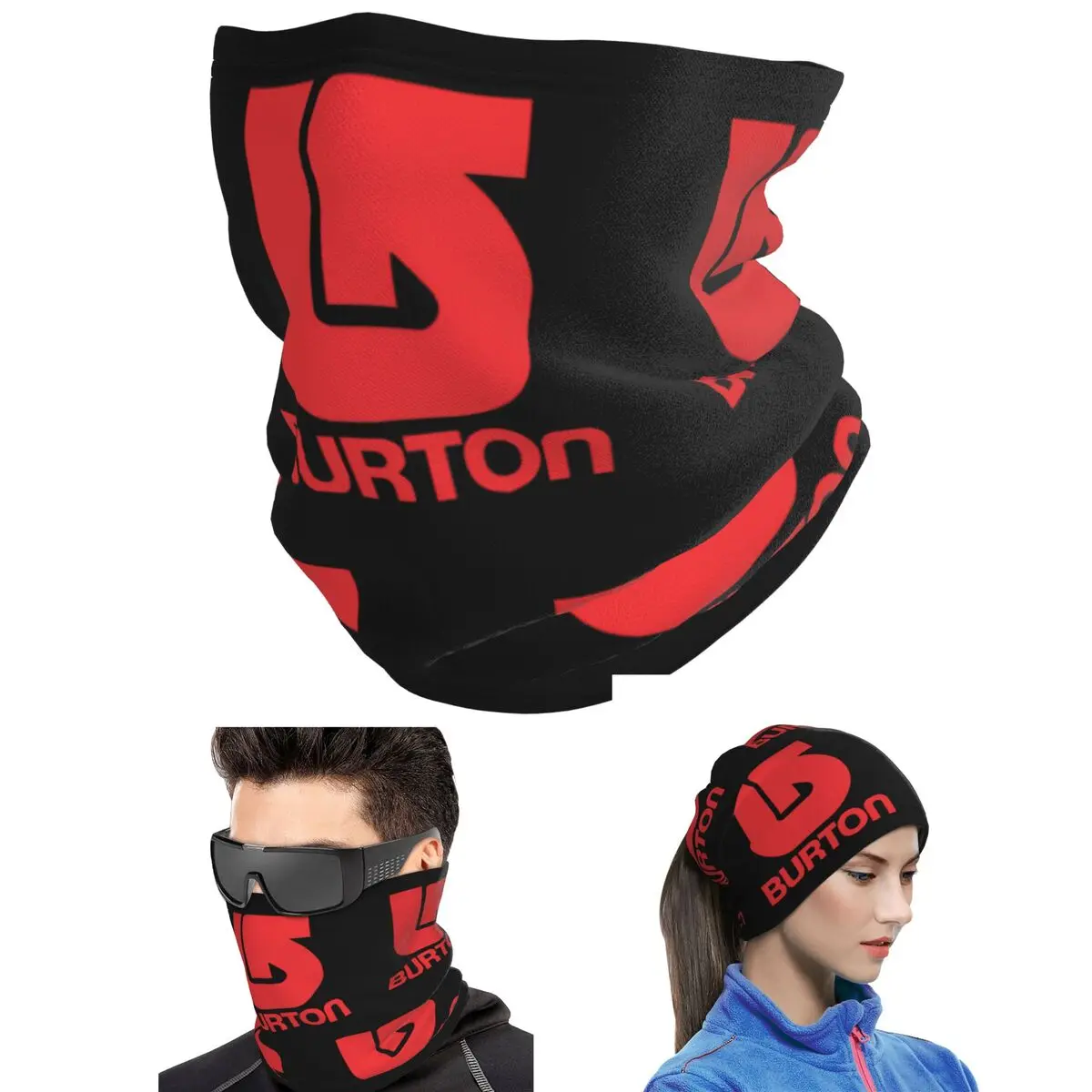 Burton Snowboard Sportive Bandana Neck Cover Printed Wrap Scarf Riding Face Mask For Men Women Adult Breathable