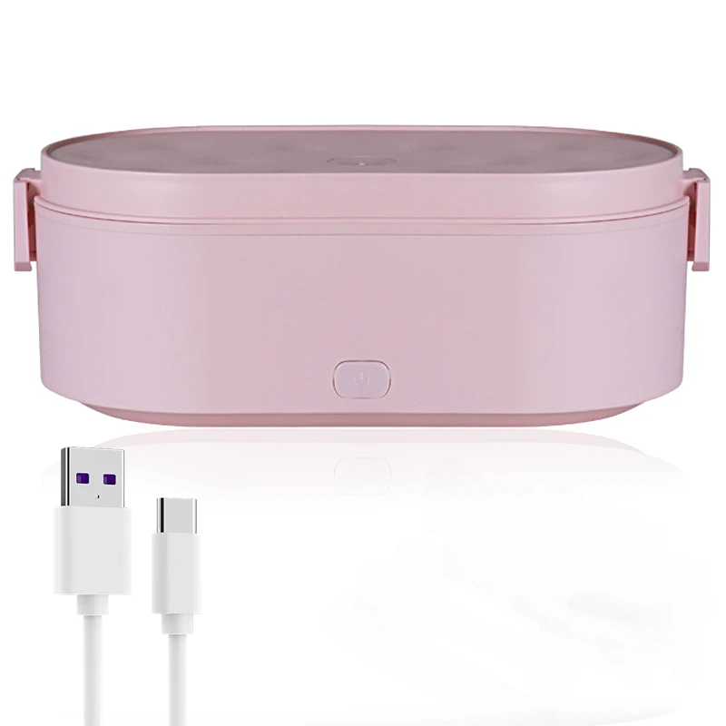 Portable USB Electric Heating Lunch Box Car Truck Office School Student Kids 24V 12V 5V Mini Rice Food Warmer Container Heater