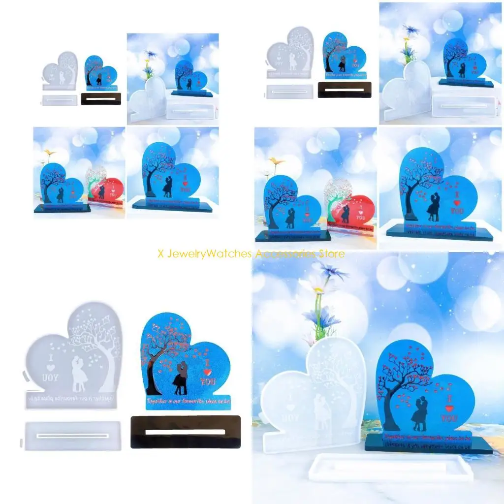 

31 кд деликатной пары сердца в форме украшений силиконовая форма для энтузионов