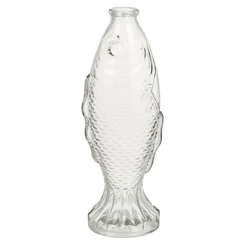 

Vase Glass Flower Fish Vases Centerpiece Table Plant Floral Holder Decorative Pot Wedding Crystal Bud Shaped Container Bottles