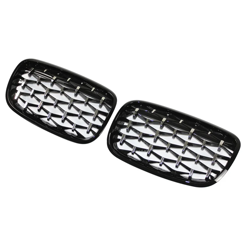 

Diamond Style Front Kidney Grill Grilles For E70 E71 X5 X6 2006-2013