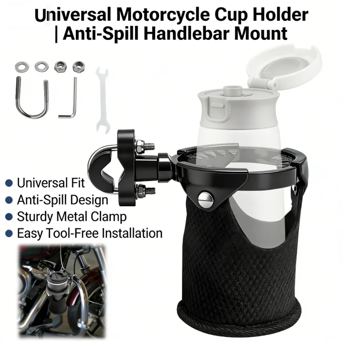 

ATV Universal Modification Accessories Water bottle Holder Bike Water Cup Bottle Holder Motorcycle Cup Holder Motorcycle Bike