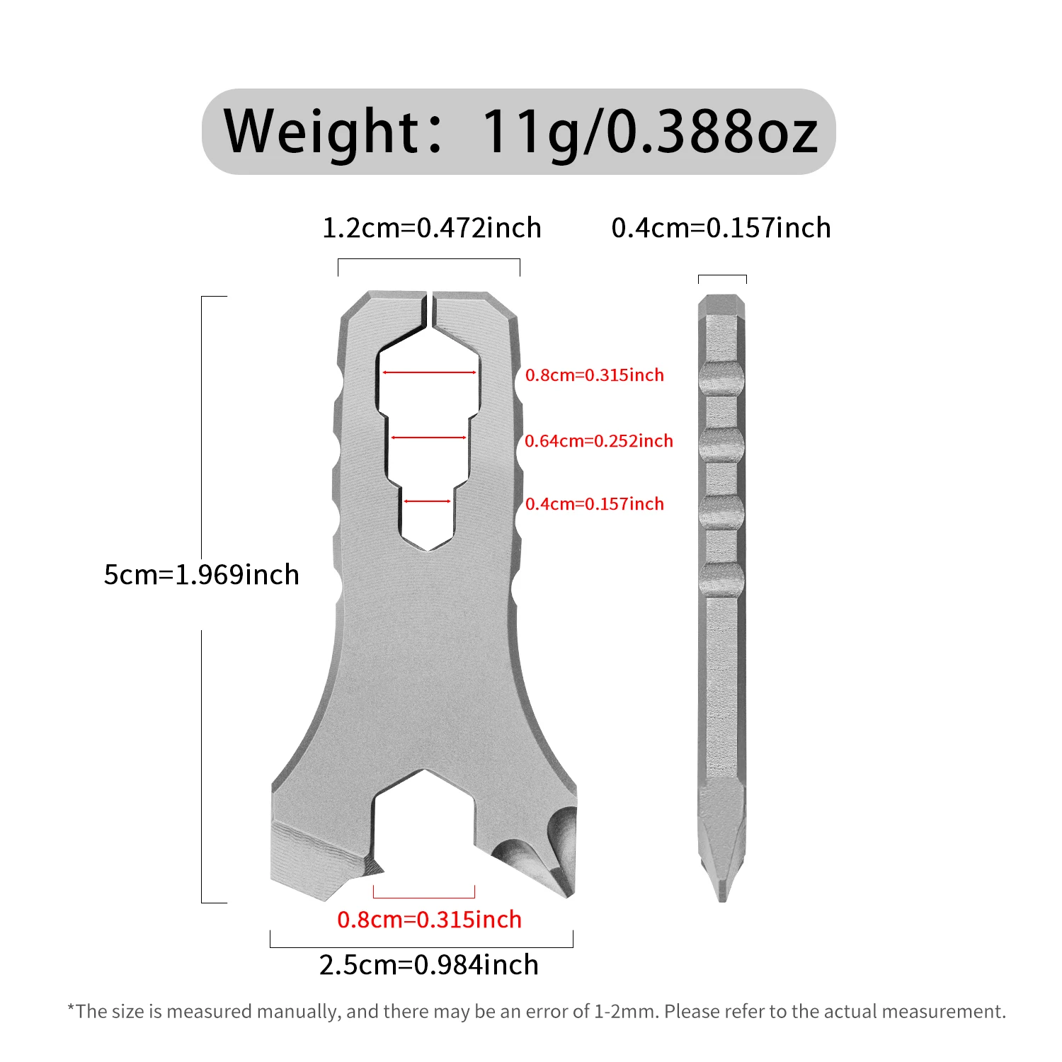 Отвертка TIGLE из титанового сплава, многофункциональный инструмент, шестигранная отвертка, монтировка, брелок для ключей на открытом воздухе, мини EDC