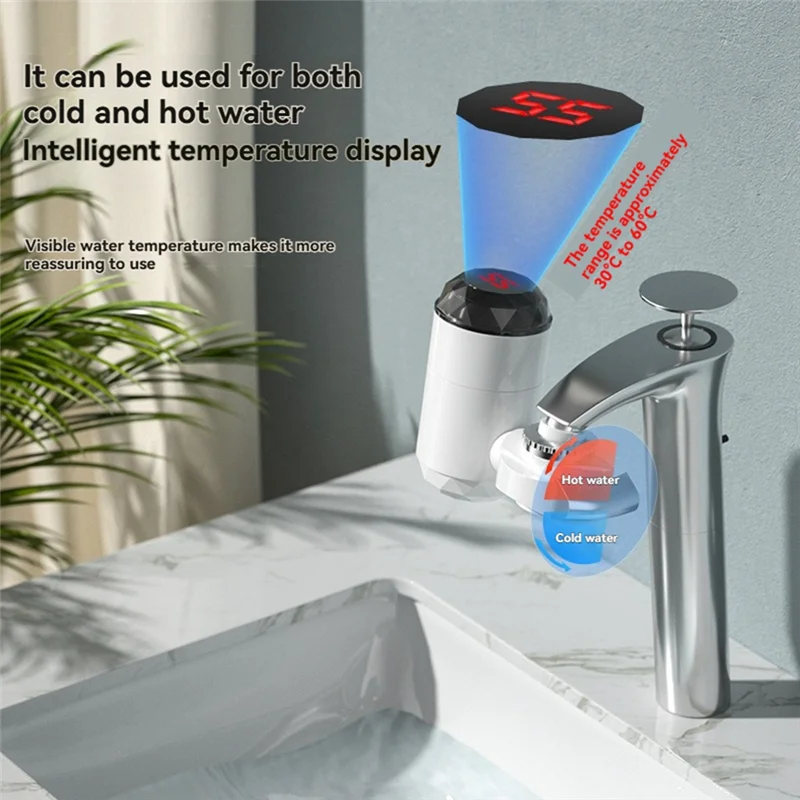 

A39T-Instantaneous Water Heater Home Cold Heating Faucet Electric Kitchen Water Heater Tap Instant Hot Water Faucet Heater EU