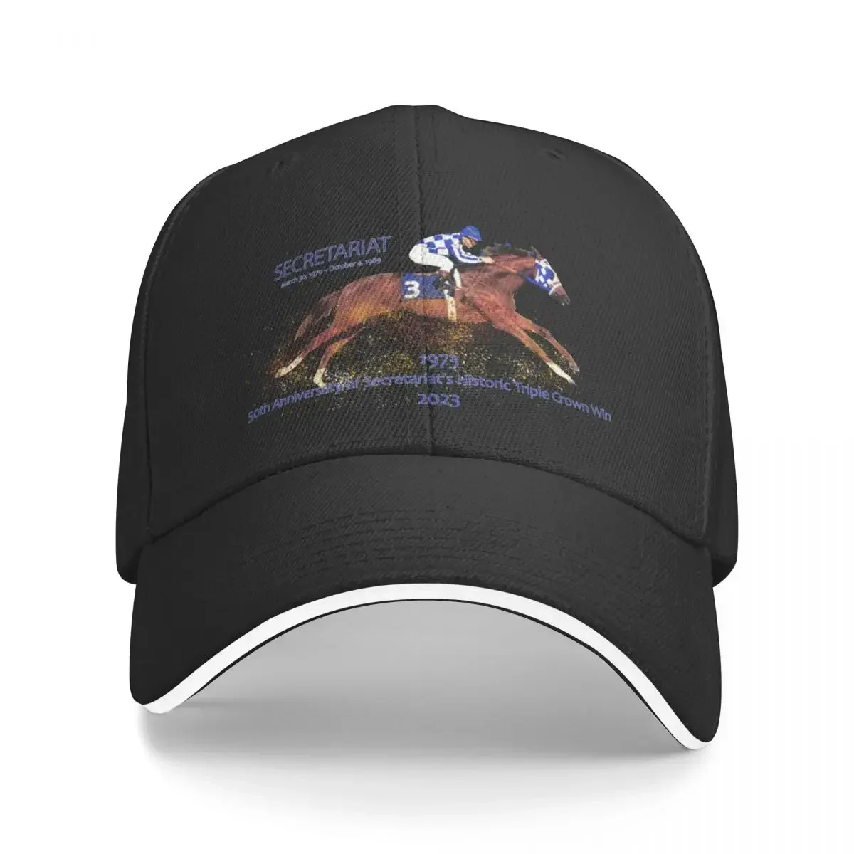 

50th Anniversary of Secretariat’s Triple Crown Win design Baseball Cap Visor Beach Bag Men's Caps Women's