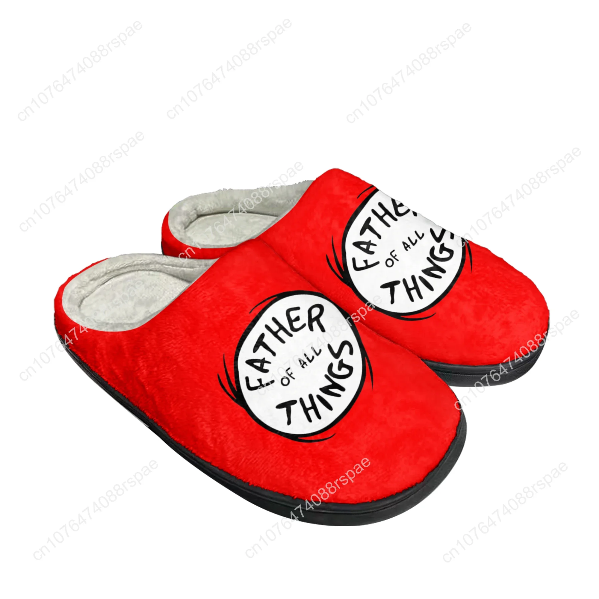 Madre All Thing Red Thing 1 2 pantofole personalizzate in cotone per la casa sandali da donna da uomo peluche Casual tenere in caldo scarpe pantofola termica