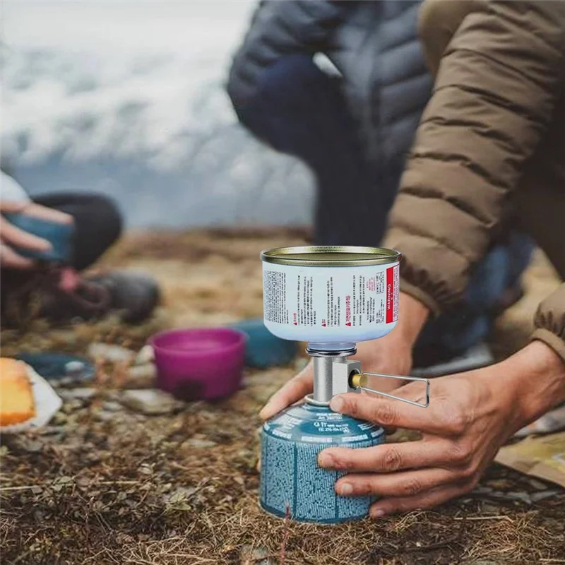 Camping Gas Saver Plus  Adapter Shifter Small Propane Tank Inlet Valve Cylinder Convertor, A